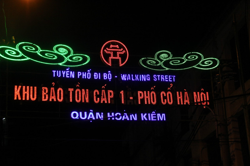 street sign in hanoi