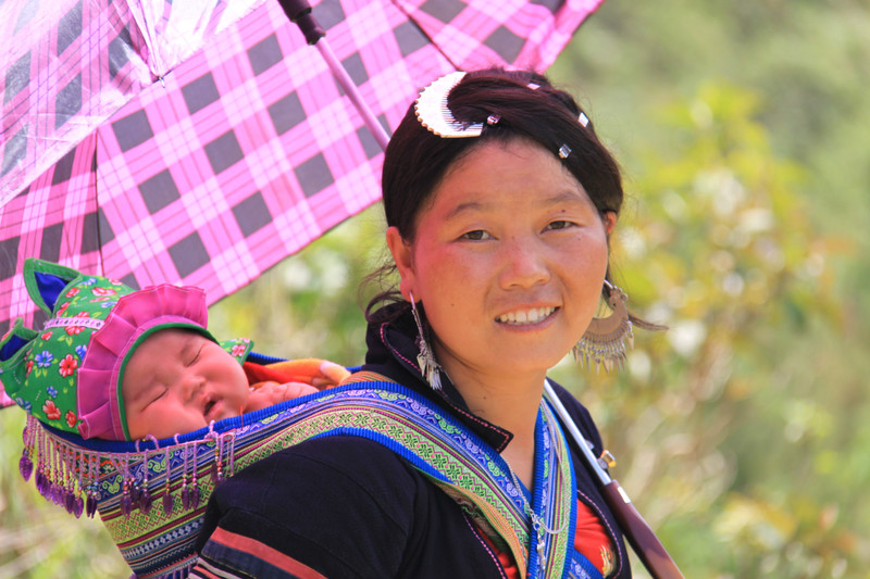 2. local woman with baby