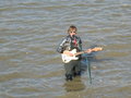 Busking in the Thames