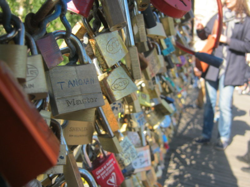 Locks on the Pont des Arts