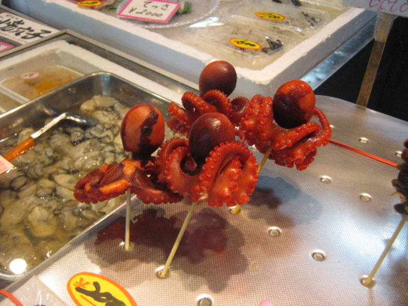 Octopus on a stick Osaka Market
