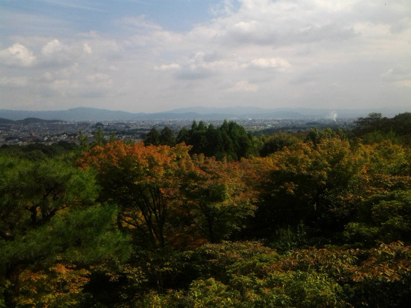View of Kyoto from the gardens