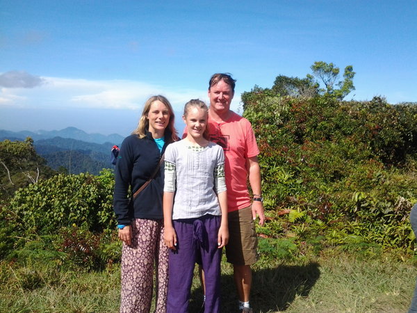 At the top of Gunung Jasar
