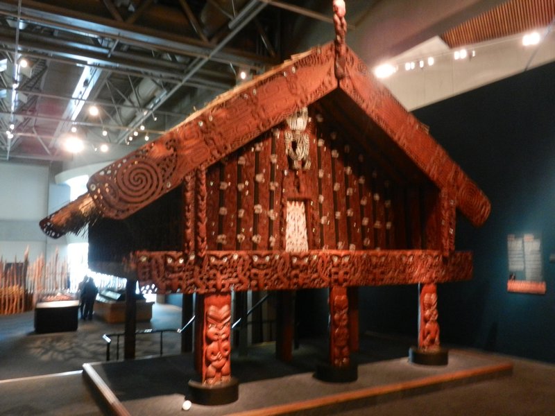 Traditional Maori house @ Wellington Museum