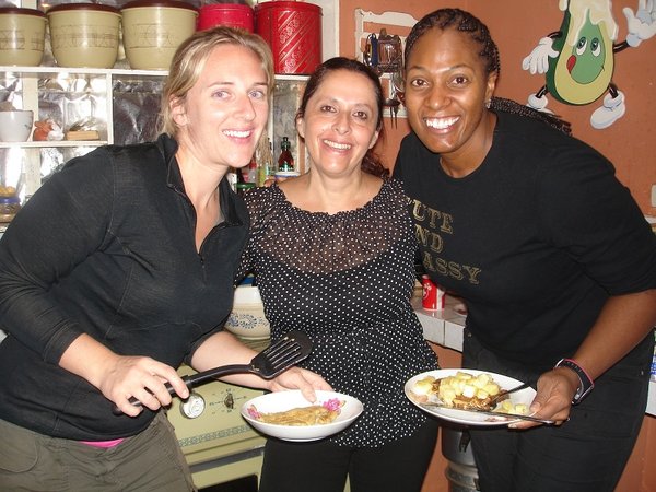 Quinoa pancake party with Ana Maria, Laura and Juanita