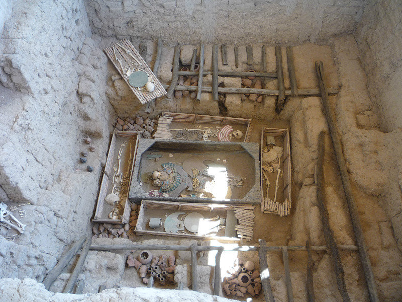 The Senor de Sipan excavation site