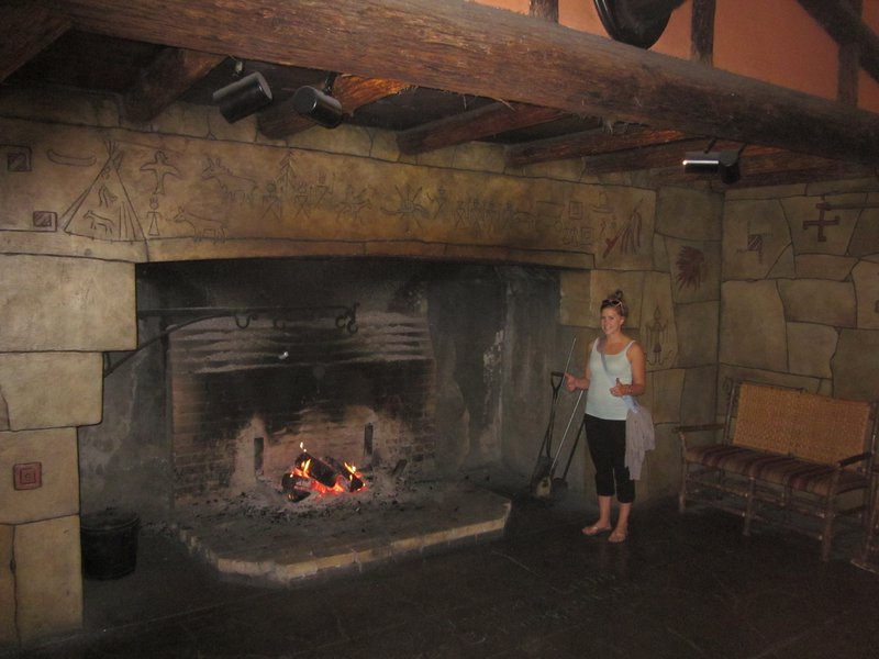 Fireplace at McDonald Lodge
