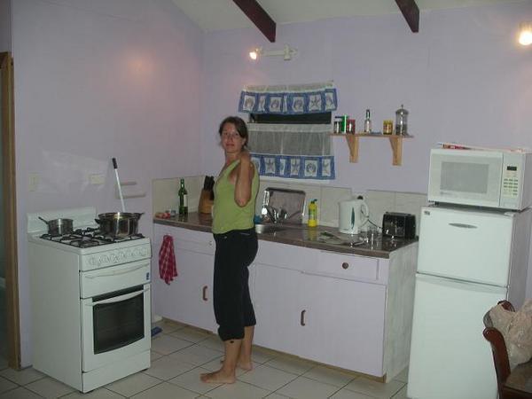 Rachel in the kitchen