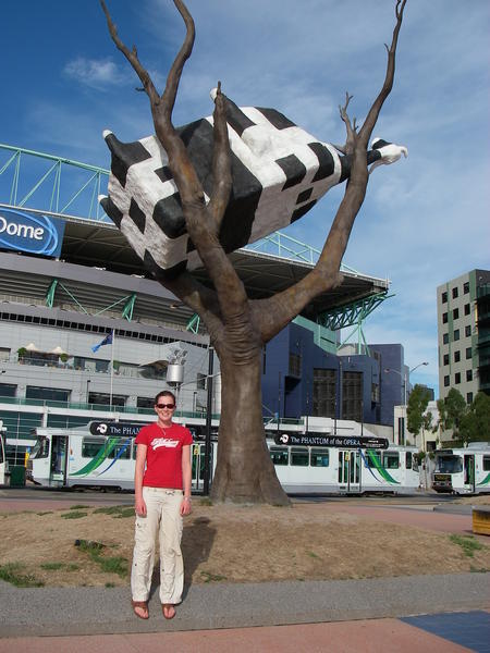 Cath and the famous "Cow in a Tree"