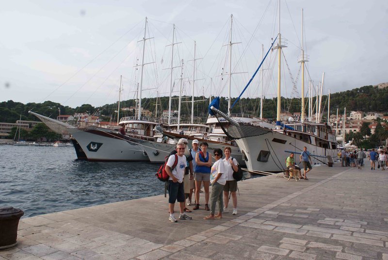 Tourists in Hvar