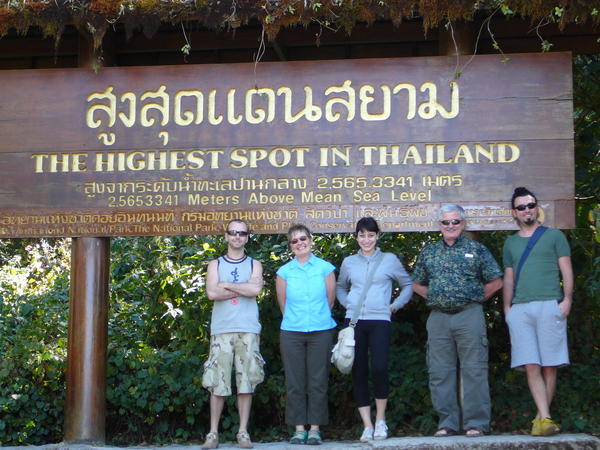 Climbing the highest point in Thailand