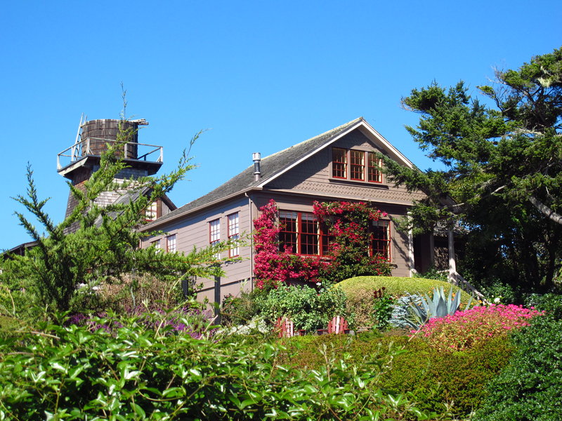 Mendocino home with historic water tower