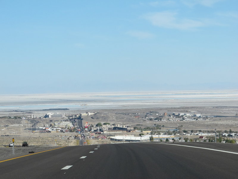 Bonneville Salt Flats beyond Wendover