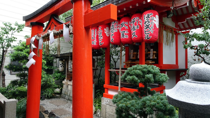 Lille shrine i Kyoto
