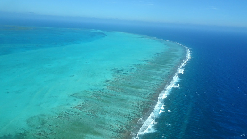Yderkanten af Turneffe atollen