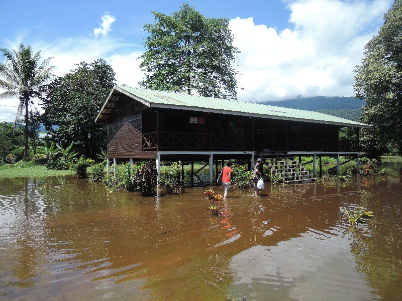Oversvømmelse ved hytten