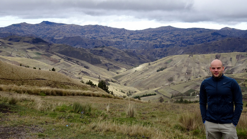 Udsigt over Andes, på vej til Quilotoa