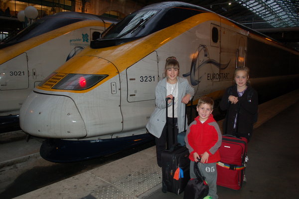 After arriving at Gare du Nord in Paris