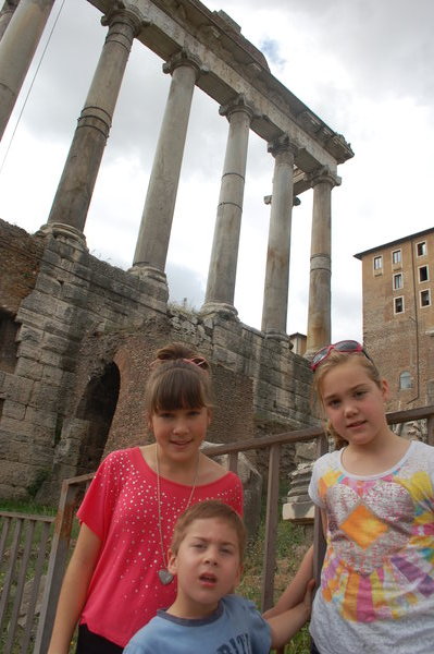 At the Roman Forum.