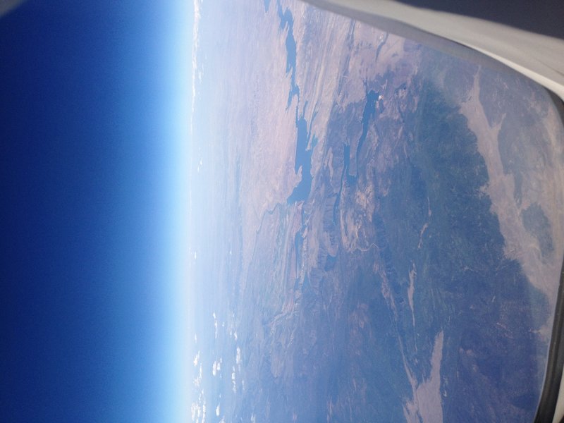 Nevada desert as we were landing