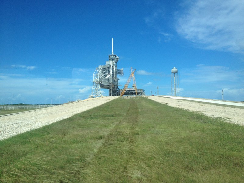The route up to the launchpad