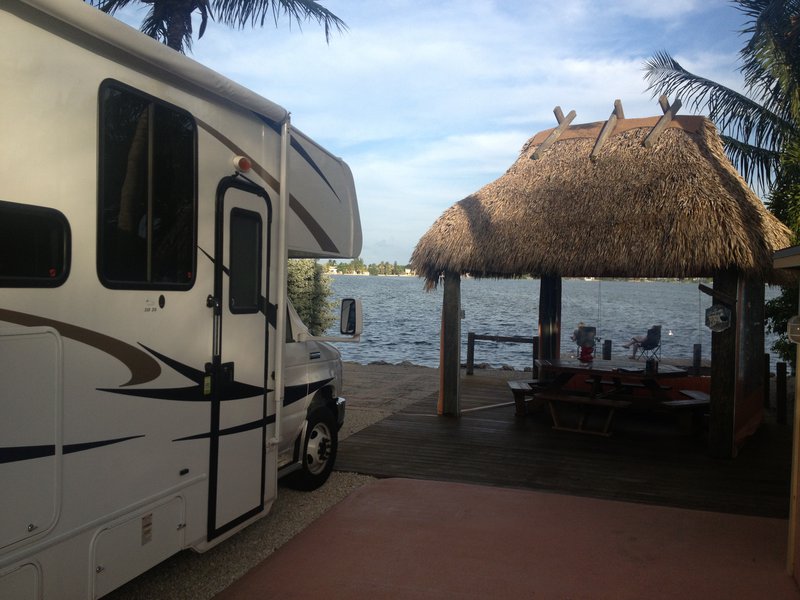 Parked up at Bluewater Key RV Resort
