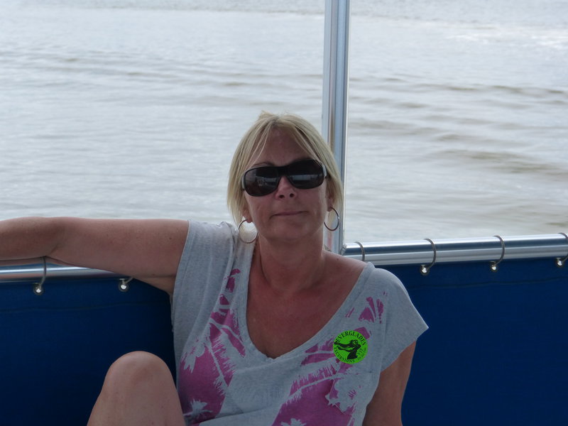 Chilling on the boat