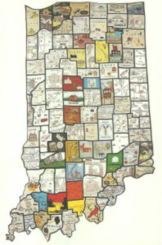 Indiana postcard