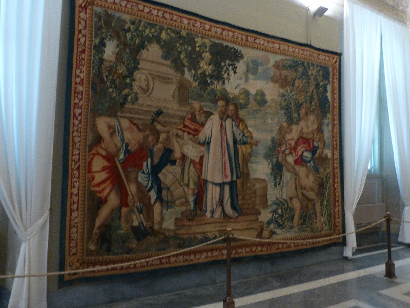 Tapestry in Vatican Museum
