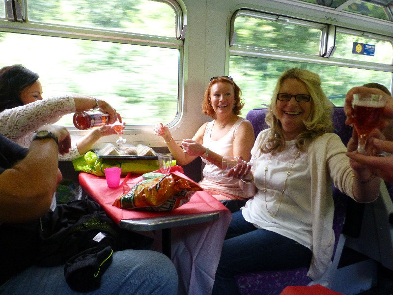 Party time in the train