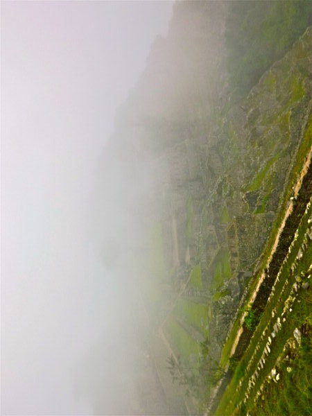 Our first view of Macchu Picchu