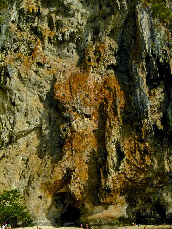 Rock face at Railay