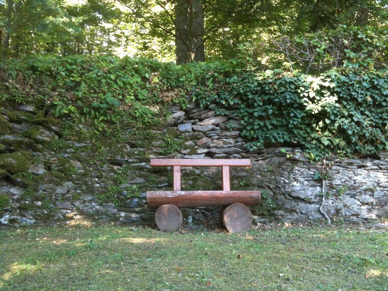 Peaceful park bench