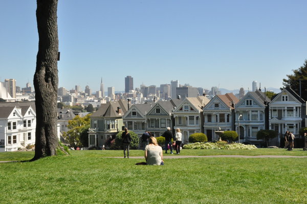 The 'painted ladies' & San Francisco skyline