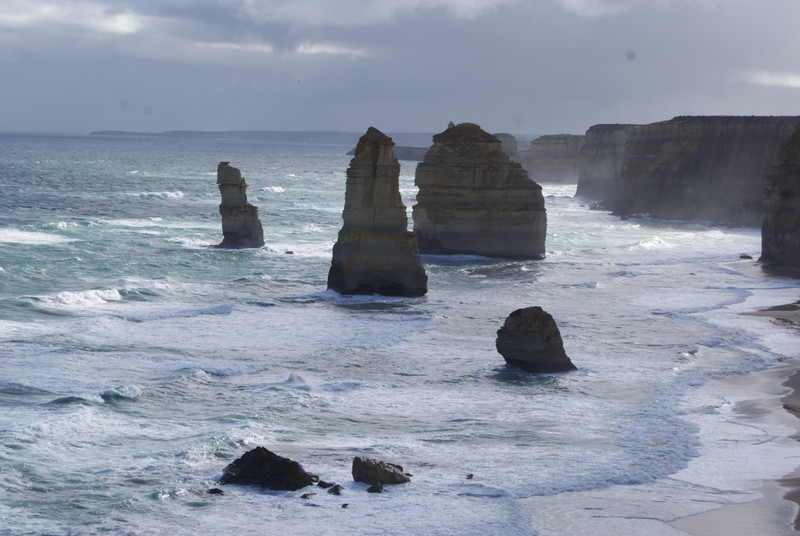 The 12 Apostles looking west.