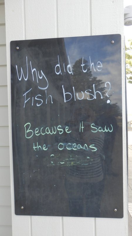 Sign on the closed Fish and Chip Shop