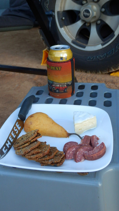 A beer and nibbles …