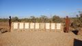 Farina War Memorial overlooks the camp ground