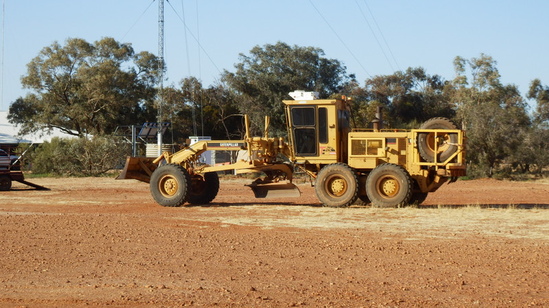 Grader returning home after a day out.