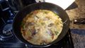 Oyster omelette in the making.