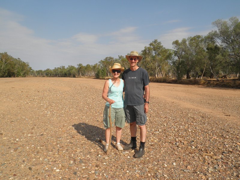 Here we are in the dry Mary River.