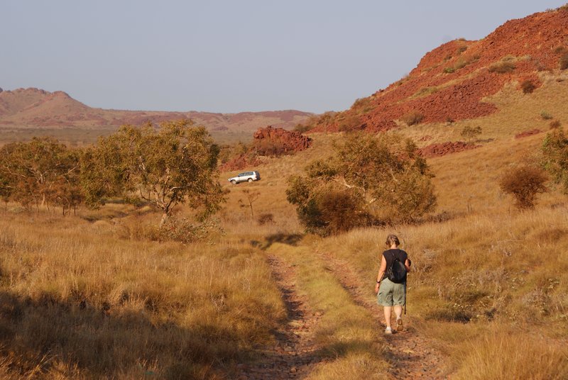 A Pilbara track winding back