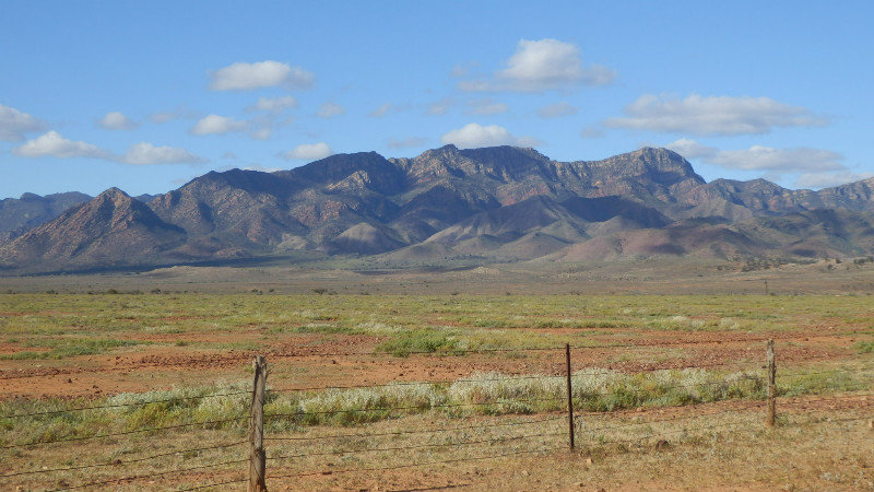 The western side of Wilpena pound is quite different