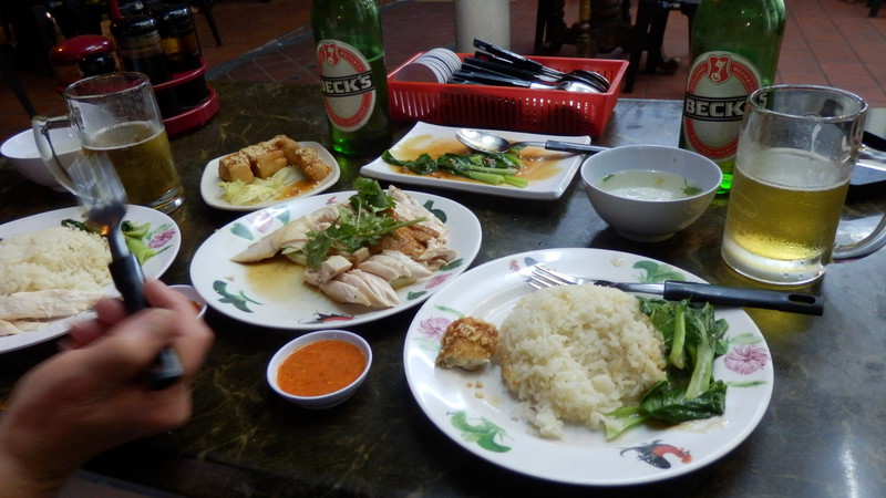 Kampong chicken rice is a local favourite and we can see why