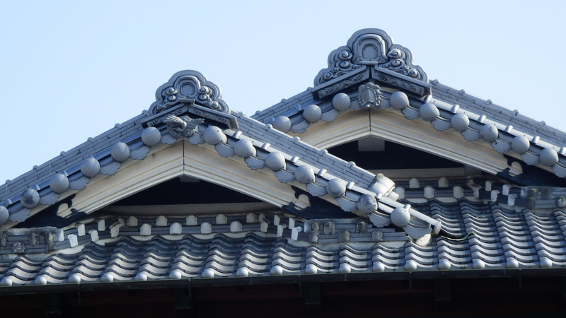 Detail of a house roof.