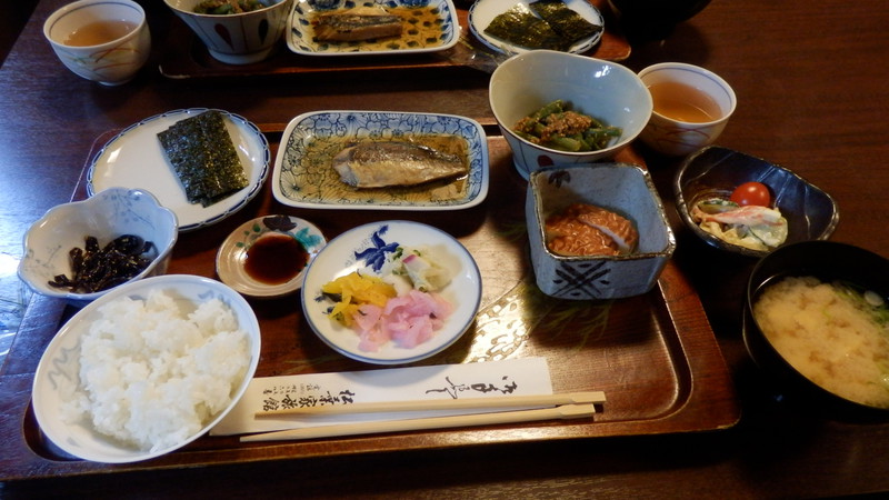Our final traditional breakfast at the ryokan.