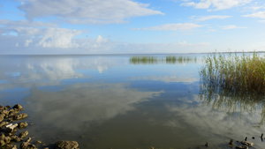 Lake Albert is serene