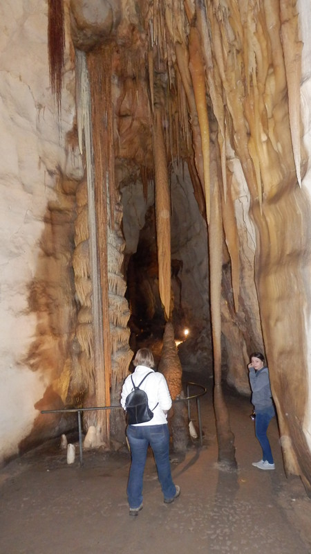 The cave has some staggering columns.