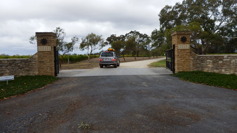 The gates to Penley Estate