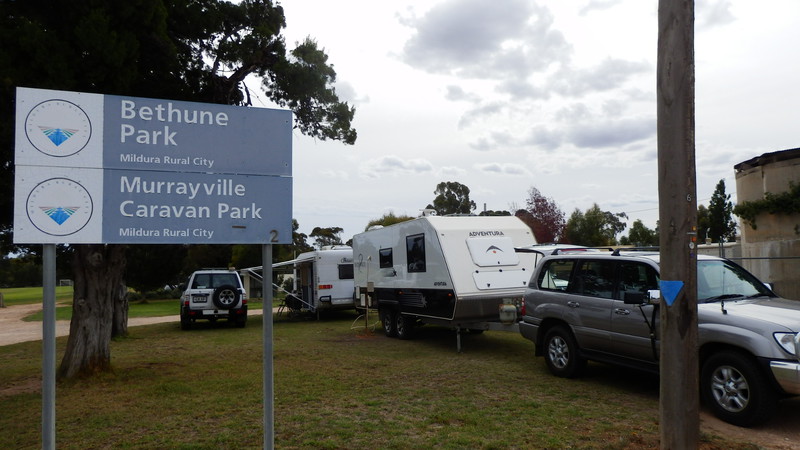 Our spot in the Murrayville caravan park.